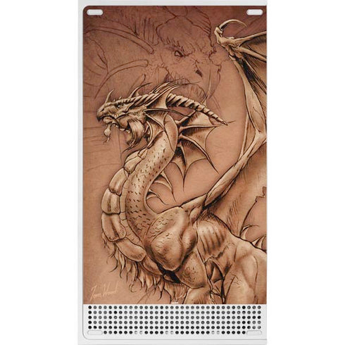 Dragon Parchment by Tom Wood Xbox Series S Skins